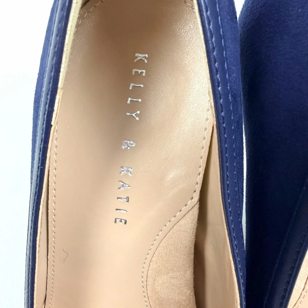 Kelly & Katie Navy Pointed Toe Heels Pumps Size 10 Classic Stiletto - Picture 6 of 11